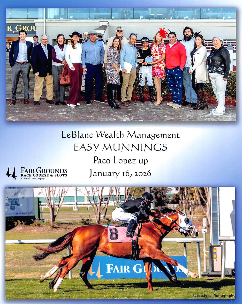 LeBlanc Wealth Management Day at the Races 2026